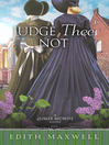Cover image for Judge Thee Not